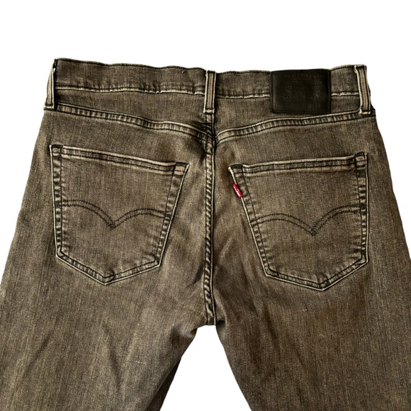 Men’s Levi’s 512 Slim Taper Black Washed Jeans Size W33 L34 - Picture 6 of 14